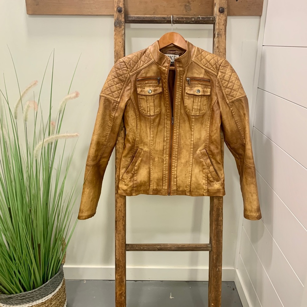 BKE by Buckle faux leather jacket ~ size S